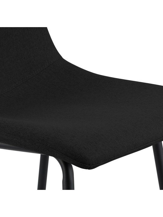 Barkruk Altona stof, zwart