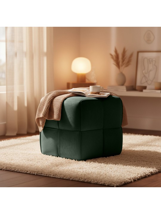 Kruk Forinta Cord, donkergroen Kruk Forinta Cord, donkergroen