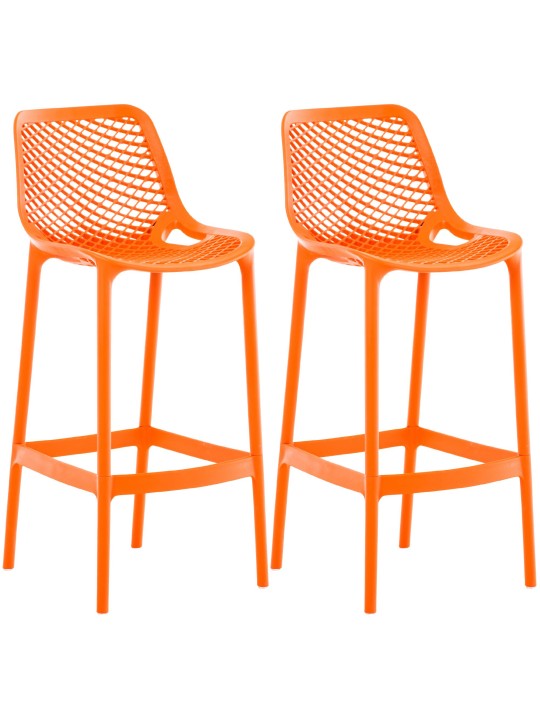 Set van 2 barkrukken Air, oranje