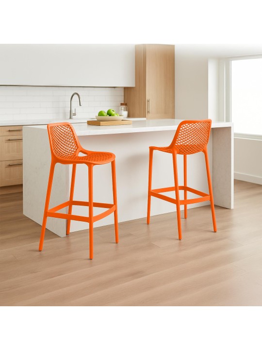 Set van 2 barkrukken Air, oranje