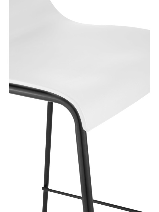 Barkruk Hoover 4-poots frame, wit