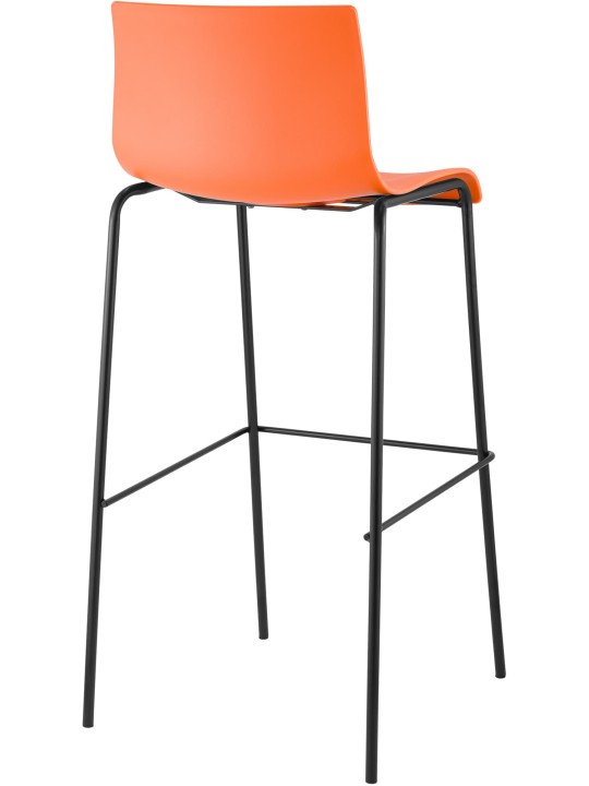 Barkruk Hoover 4-poots frame, oranje