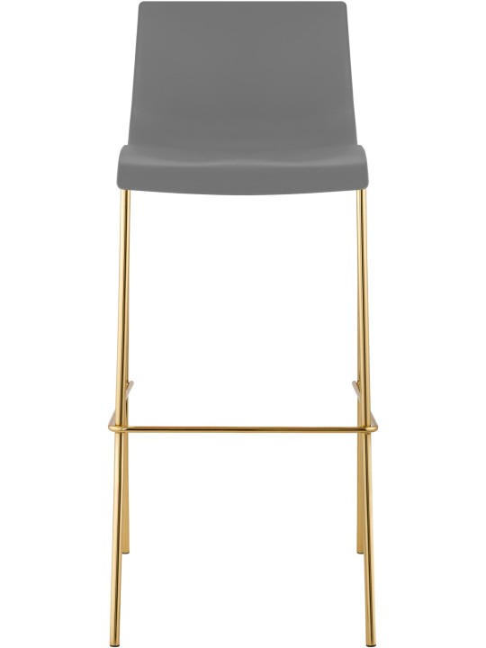 Barkruk Hoover kunststof 4 voet goud, grijs