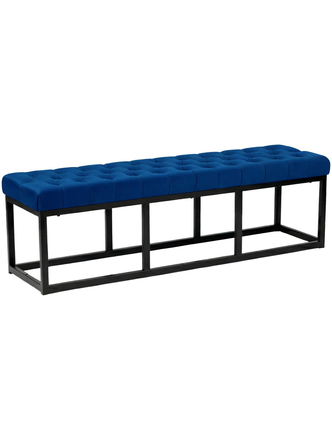 Bank Polson fluweel 150 cm, blauw