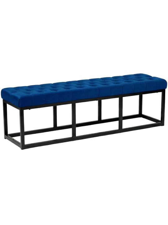 Bank Polson fluweel 150 cm, blauw
