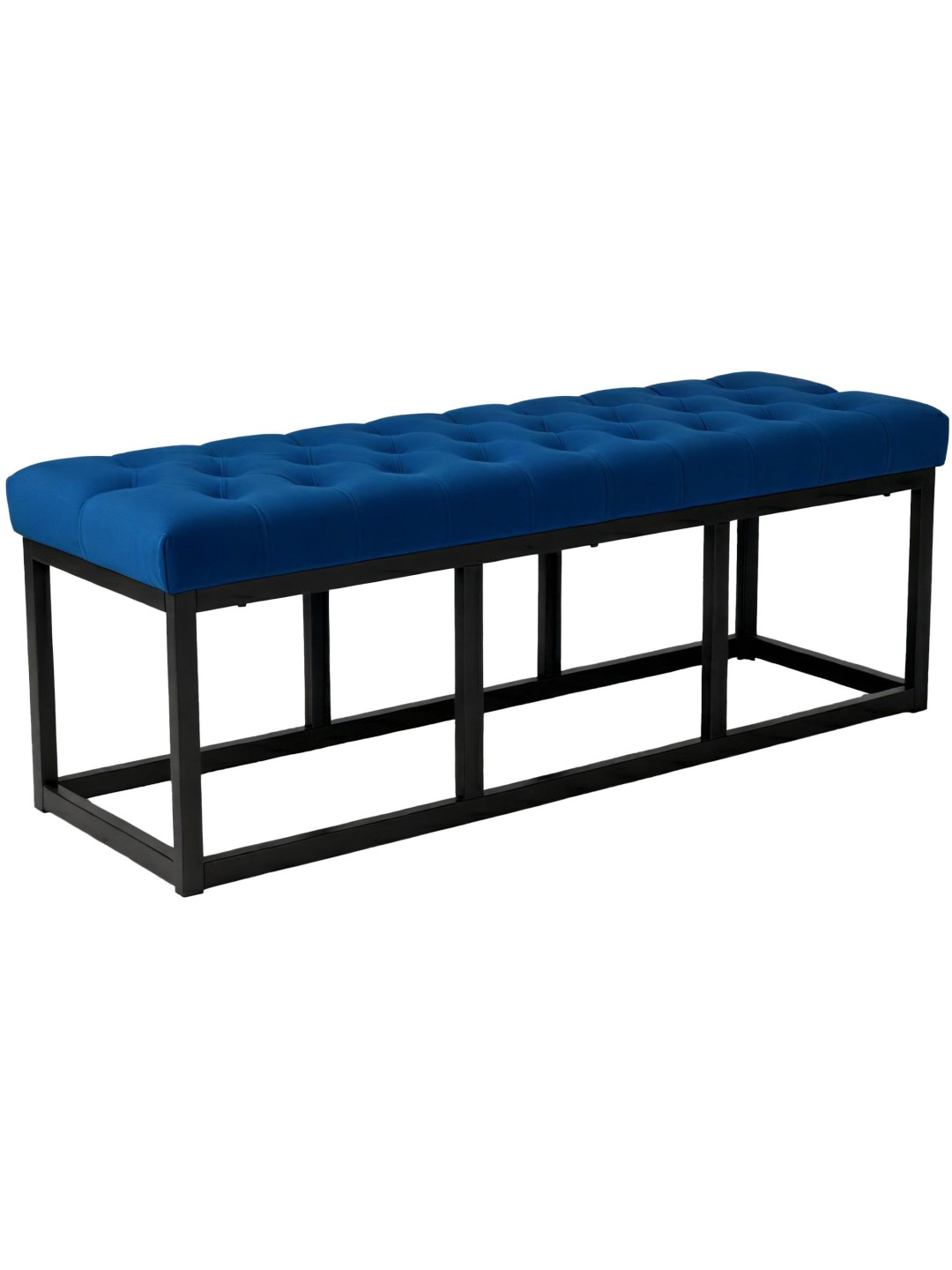 Bank Polson fluweel 120 cm, blauw