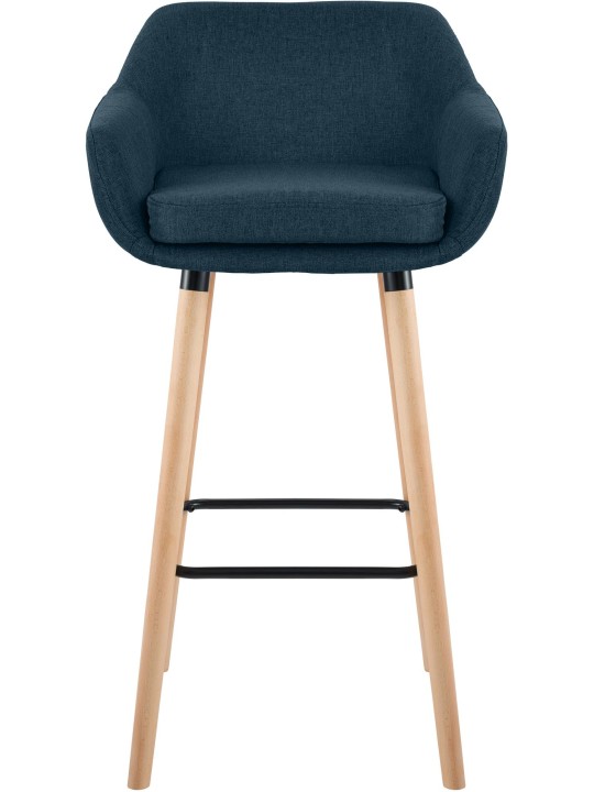 Barkruk Grant stof, blauw