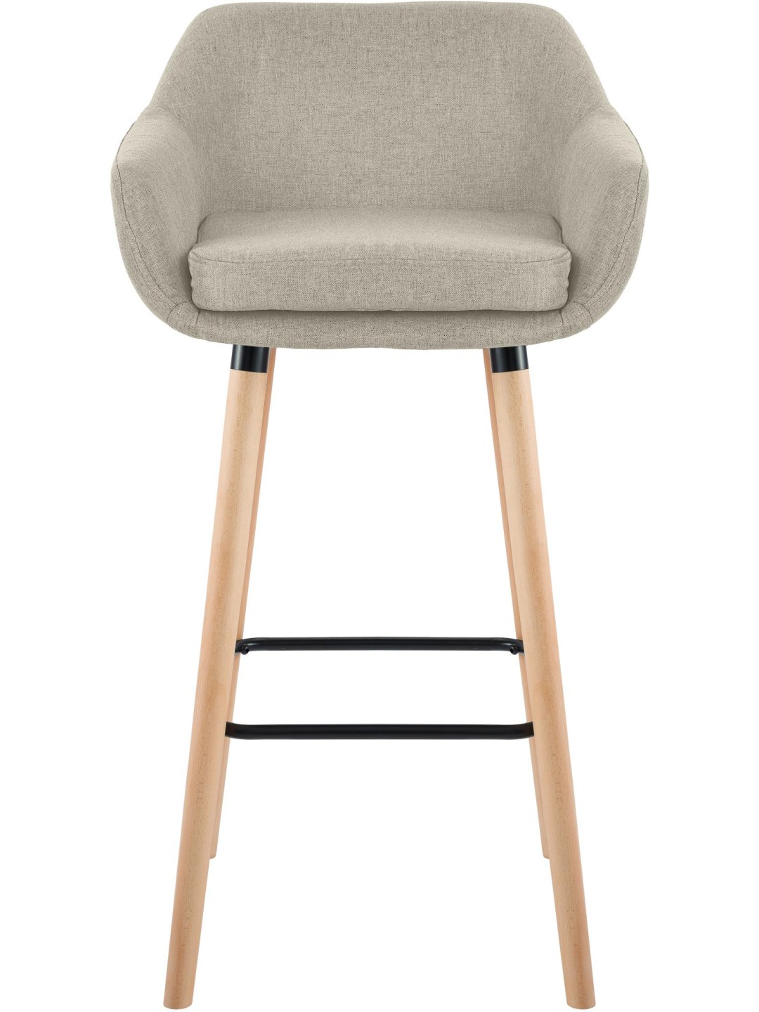 Barkruk Grant stof, crème