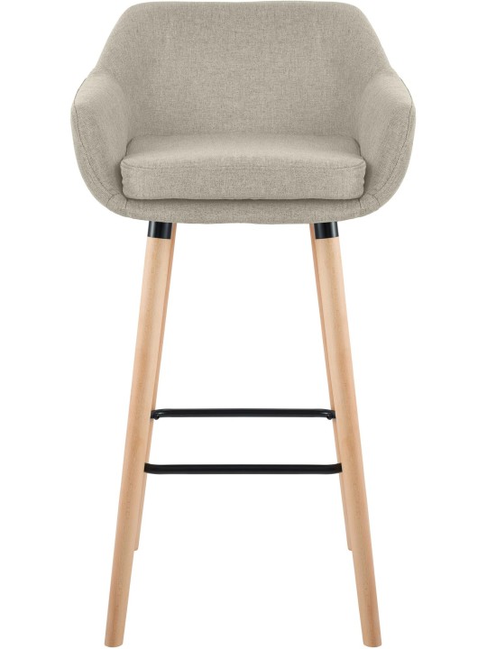 Barkruk Grant stof, crème