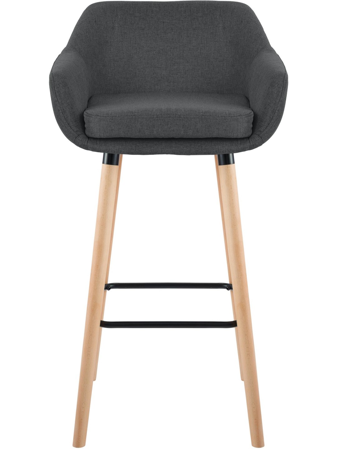 Barkruk Grant stof, donkergrijs