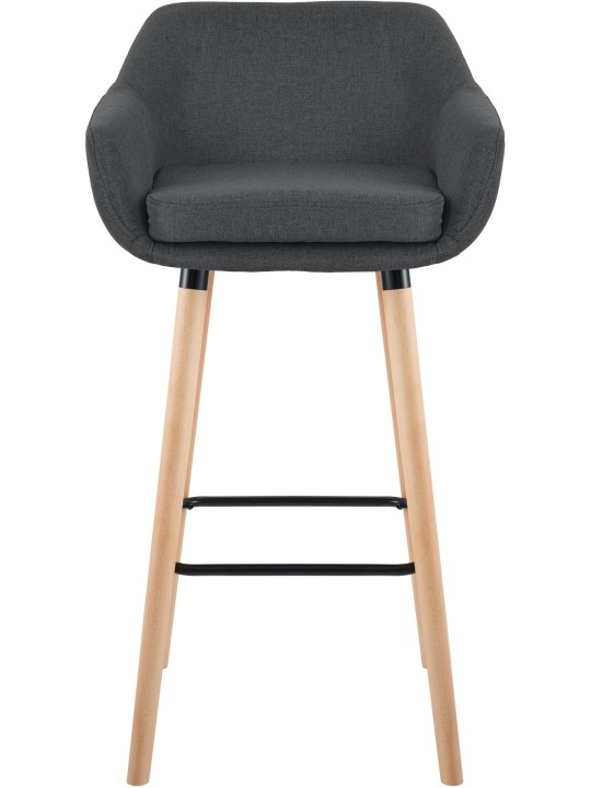 Barkruk Grant stof, donkergrijs