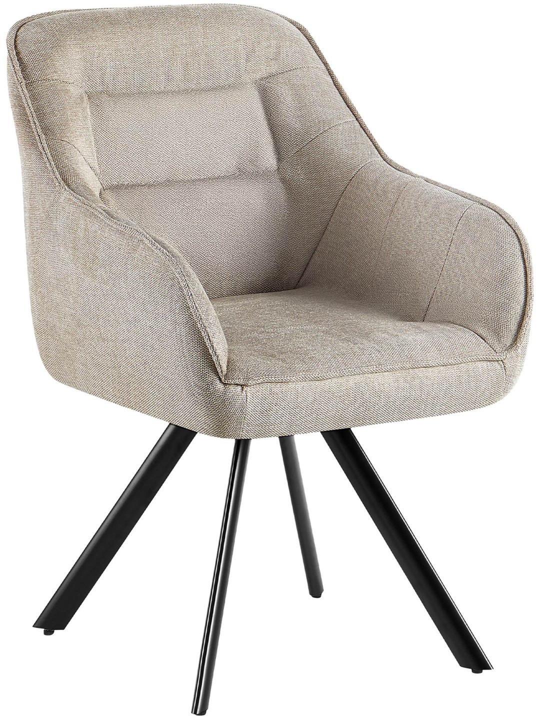 Stoel Pettuli stof, crème