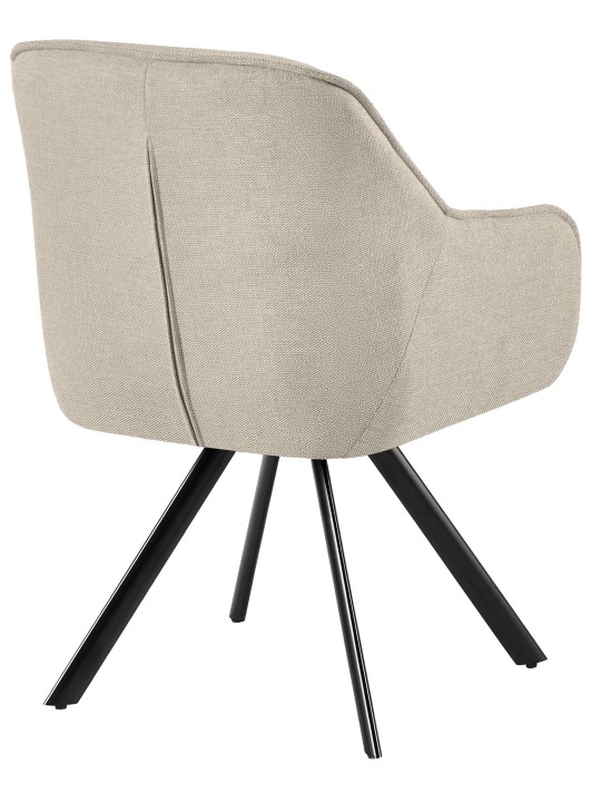 Stoel Pettuli stof, crème