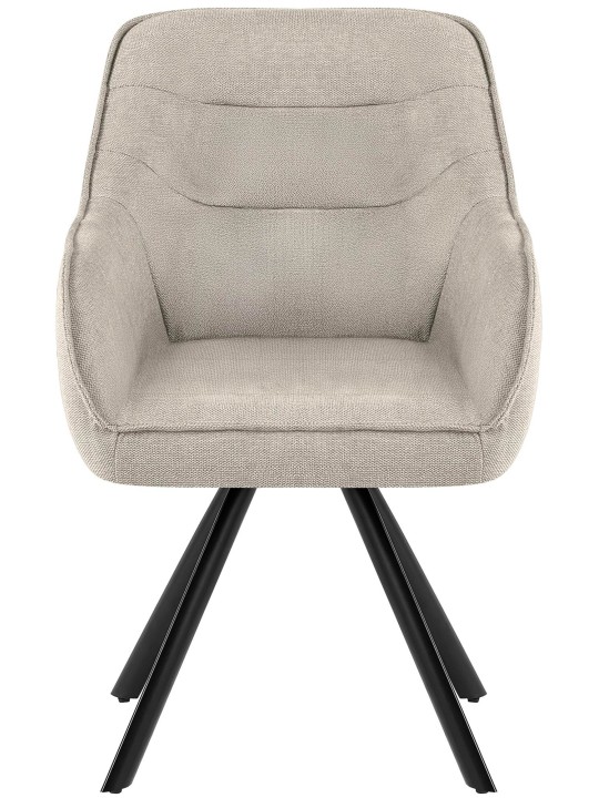 Stoel Pettuli stof, crème