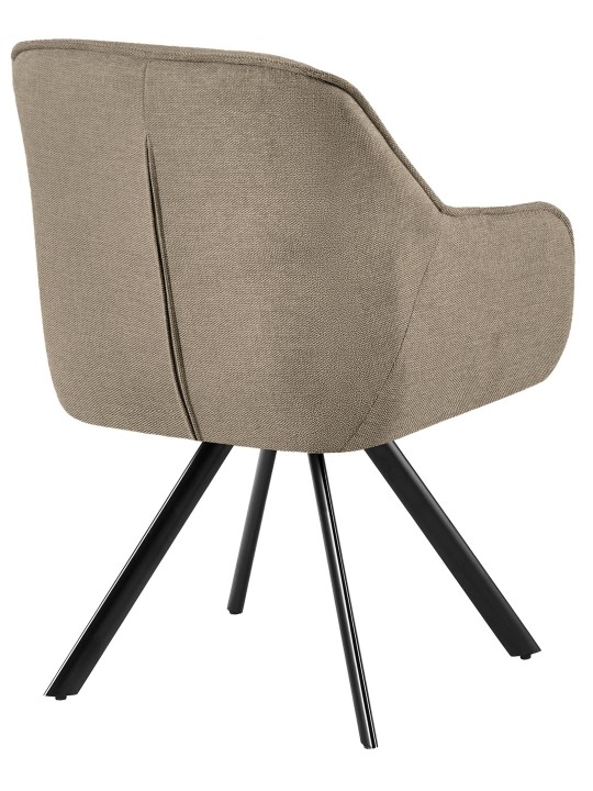 Stoel Pettuli stof, taupe