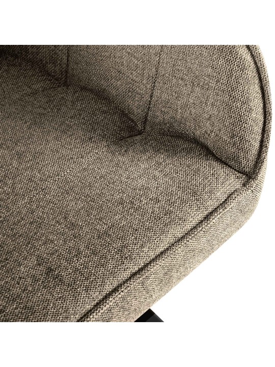 Stoel Pettuli stof, taupe