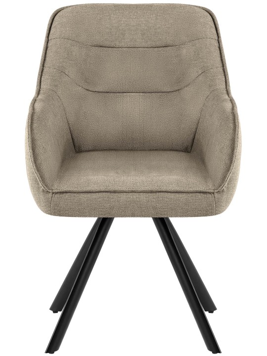 Stoel Pettuli stof, taupe