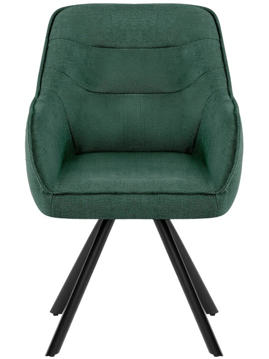 Stoel Pettuli stof, groen