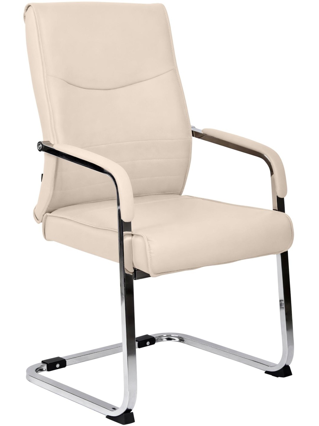 Bezoekersstoel Hobart, crème