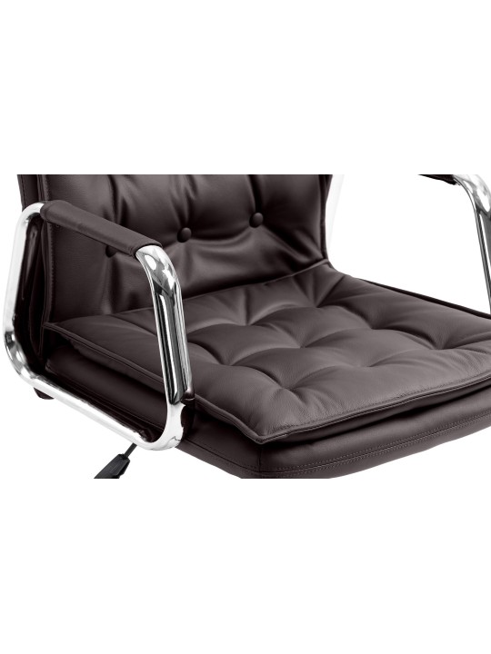 Bureaustoel Sotira echt leer, bruin Bureaustoel Sotira echt leer, bruin