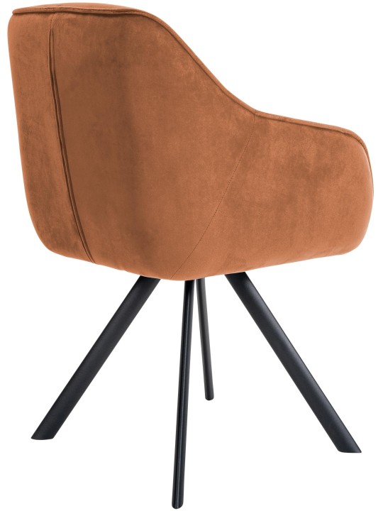 Stoel Russel fluweel, koffie Stoel Russel fluweel, koffie