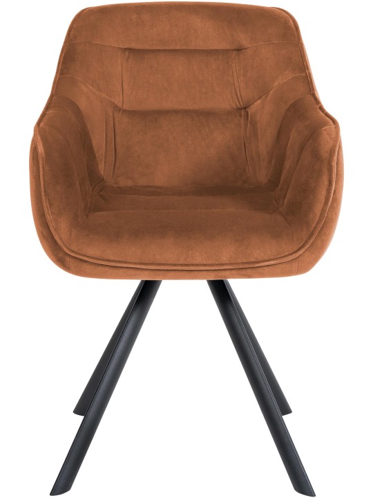 Stoel Russel fluweel, koffie Stoel Russel fluweel, koffie