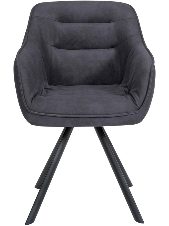 Stoel Russel Vintage, zwart