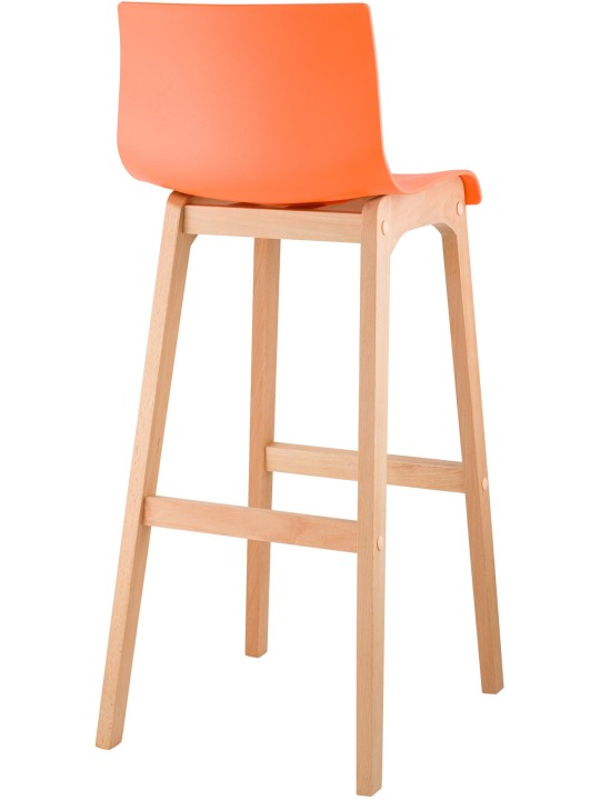 Barkruk Hoover Natura 4-poots frame, oranje