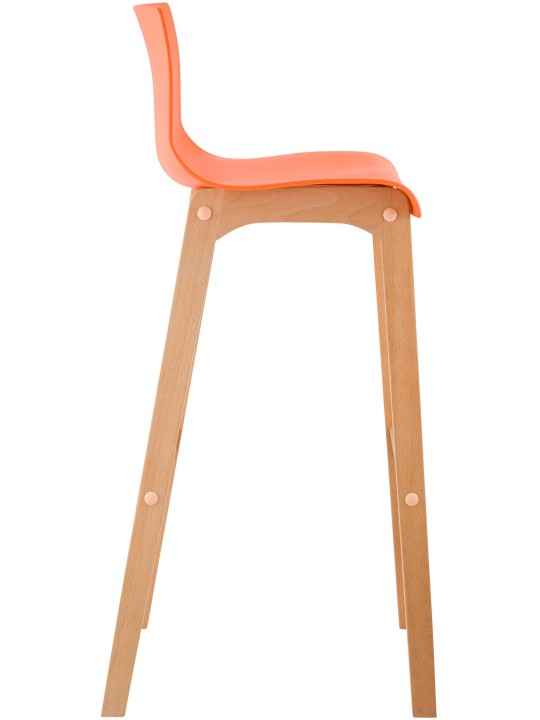 Barkruk Hoover Natura 4-poots frame, oranje