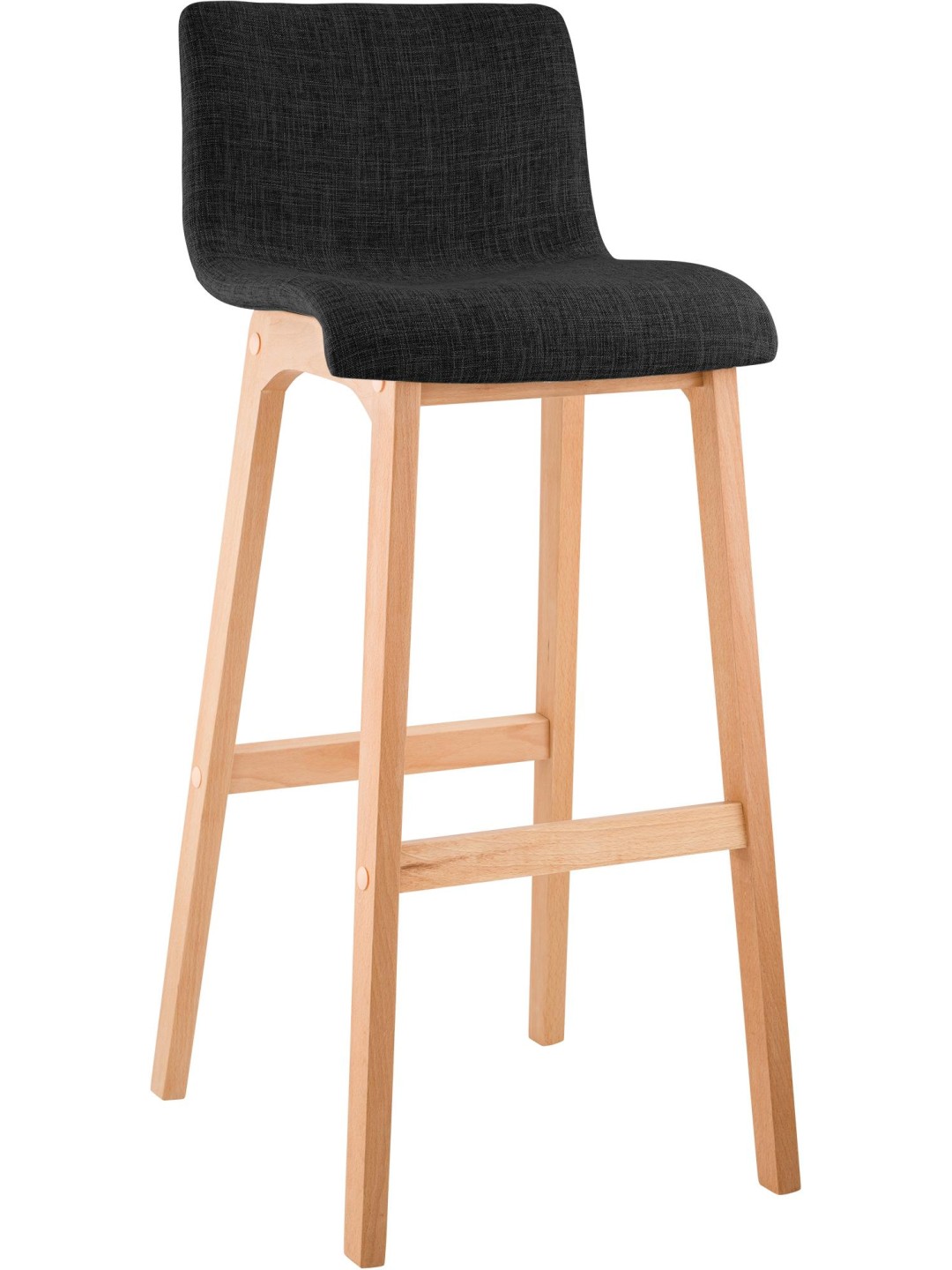 Barkruk Hoover stof Natura, donkergrijs