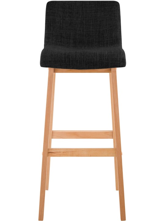 Set van 2 barkrukken Hoover stof Natura, donkergrijs