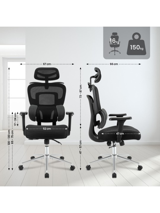 Lothenda bureaustoel, zwart