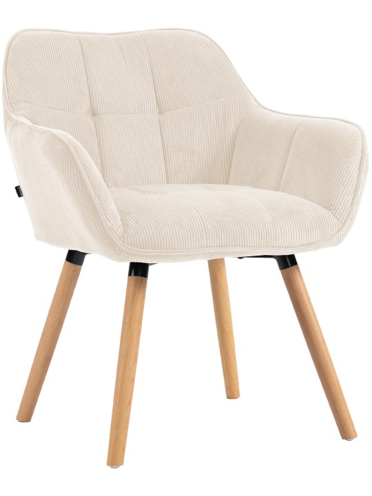 Eetkamerstoel Vienna Cord natura, crème