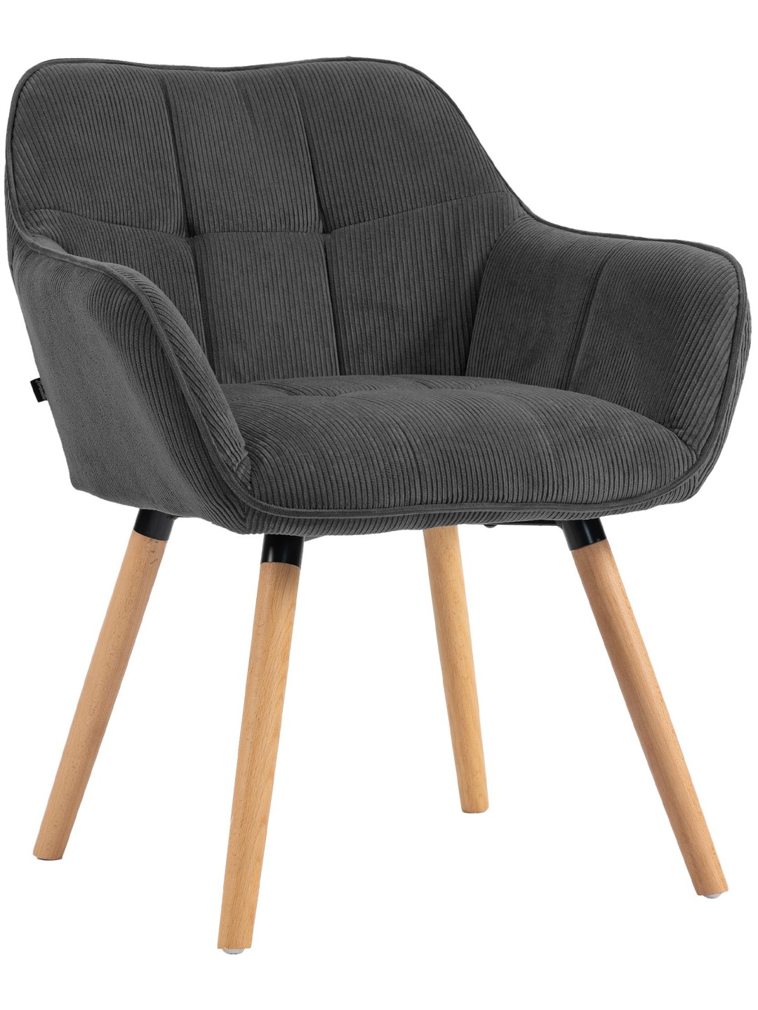 Eetkamerstoel Vienna Cord natura, donkergrijs
