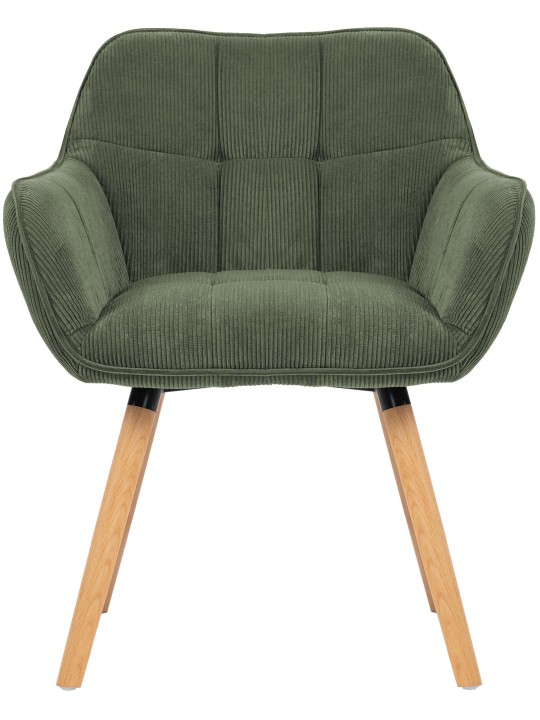 Eetkamerstoel Vienna Cord natura, groen