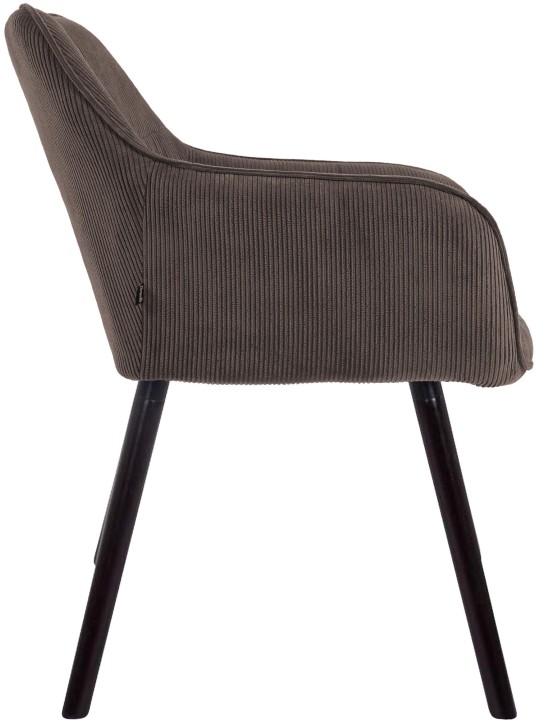 Vienna Cord eetkamerstoel, bruin