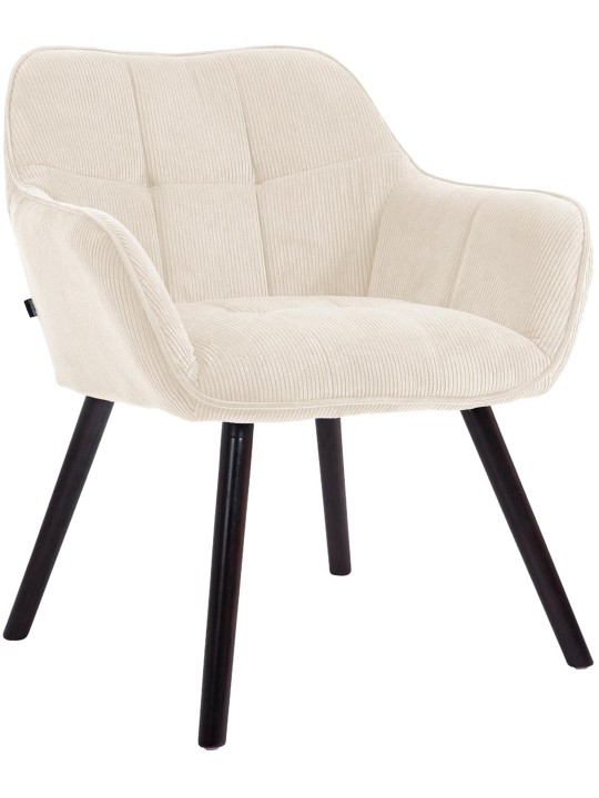 Vienna Cord eetkamerstoel, crème