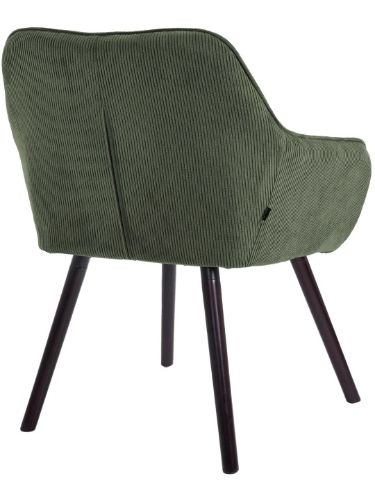 Vienna Cord eetkamerstoel, groen