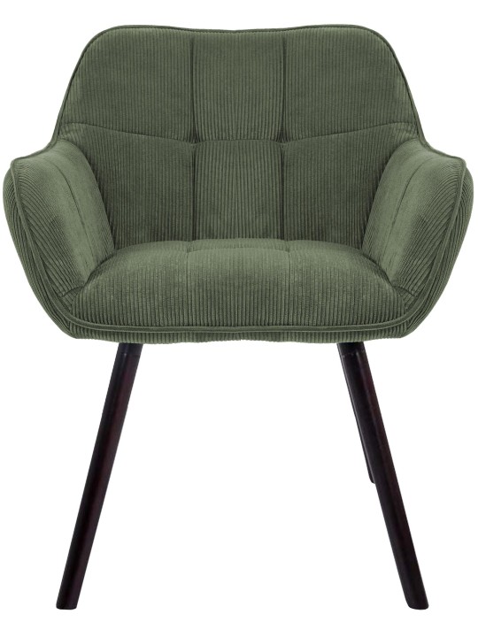 Vienna Cord eetkamerstoel, groen