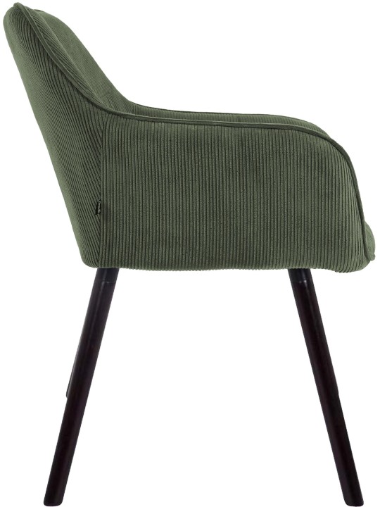Vienna Cord eetkamerstoel, groen
