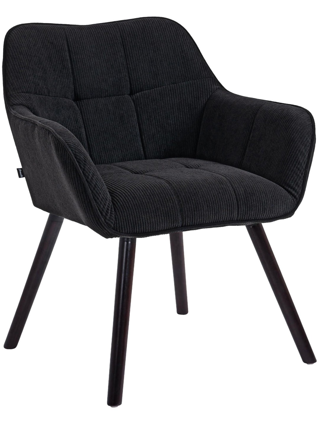 Vienna Cord eetkamerstoel, zwart