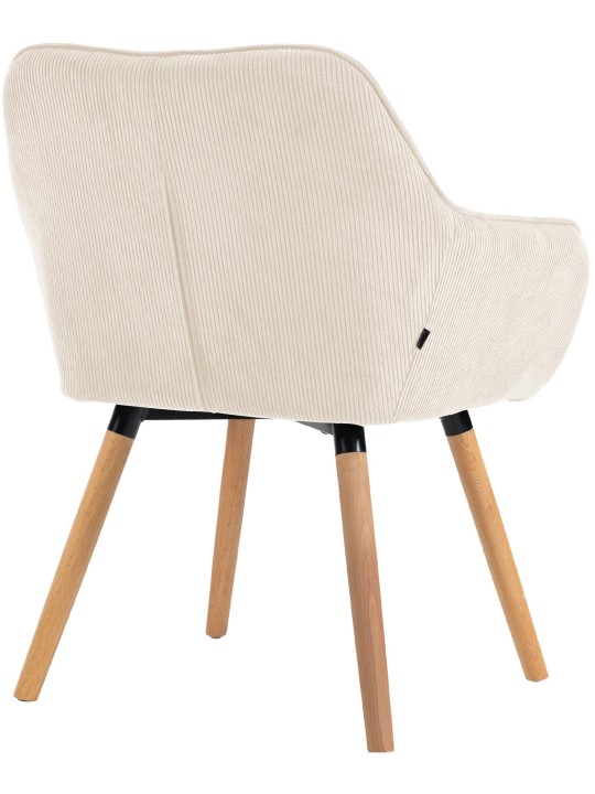 Eetkamerstoel Vienna Cord natura, crème