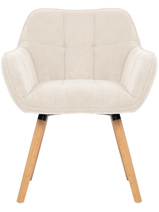 Eetkamerstoel Vienna Cord natura, crème