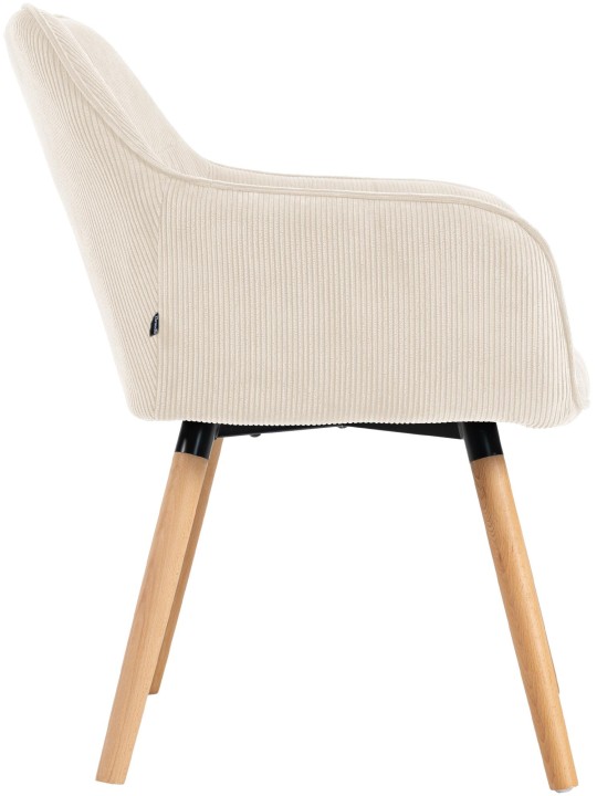 Eetkamerstoel Vienna Cord natura, crème